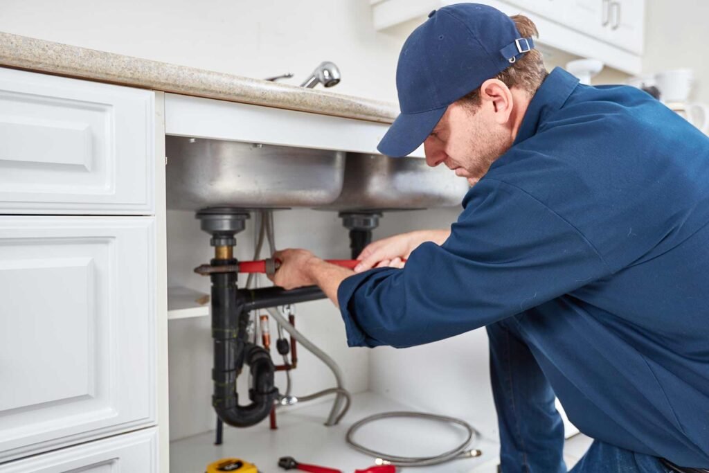 homeguide plumber sink repair cost plumber fixing kitchen sink pipe